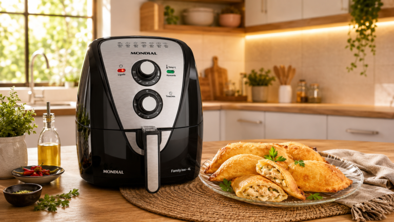 Pastel Low Carb na Air Fryer: Receita Crocante, Sem Glúten e Sem Leite