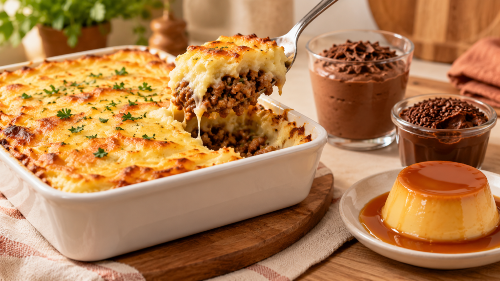 Escondidinho de Carne para Vender: + 3 Sobremesas para Montar o Combo