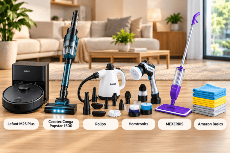 Produtos para facilitar a limpeza da casa com aspiradores e acessórios práticos